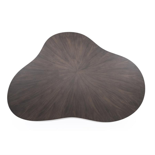 Salontafel Bobbie Eleonora organische vorm 150x110 cm - Walnoot kleur