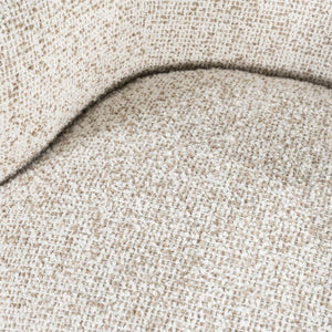 Fauteuil draaibaar "Maeve" Eleonora zonder armleuning - Beige Maywood stof