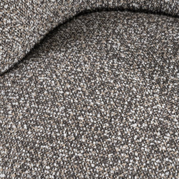 Fauteuil draaibaar "Maeve" Eleonora zonder armleuning - Taupe Maywood stof