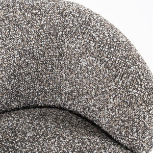 Fauteuil draaibaar "Maeve" Eleonora zonder armleuning - Taupe Maywood stof