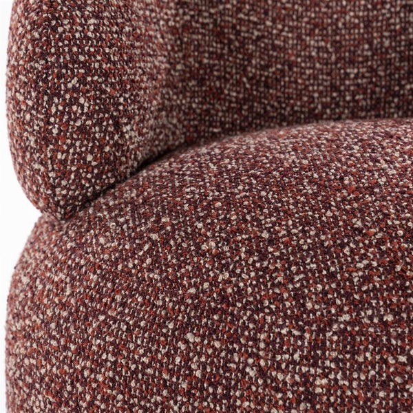 Fauteuil draaibaar "Maeve" Eleonora zonder armleuning - Rood Maywood stof