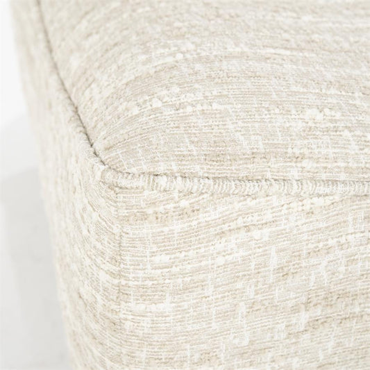 Fauteuil draaibaar Loys Eleonora zonder armleuning - Beige Barkley stof