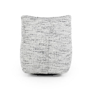 Fauteuil draaibaar Loys Eleonora zonder armleuning - Grijze Barkley stof