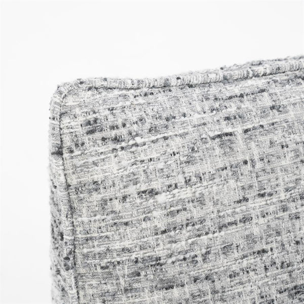 Fauteuil draaibaar Loys Eleonora zonder armleuning - Grijze Barkley stof