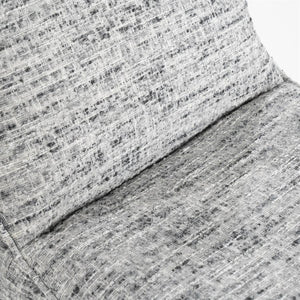 Fauteuil draaibaar Loys Eleonora zonder armleuning - Grijze Barkley stof