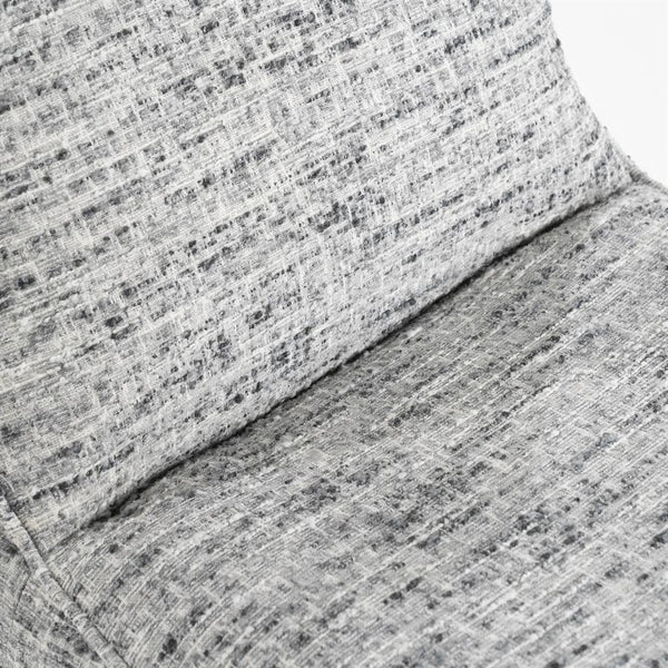 Fauteuil draaibaar Loys Eleonora zonder armleuning - Grijze Barkley stof