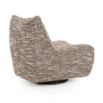 Fauteuil draaibaar Loys Eleonora zonder armleuning - Bruine Barkley stof