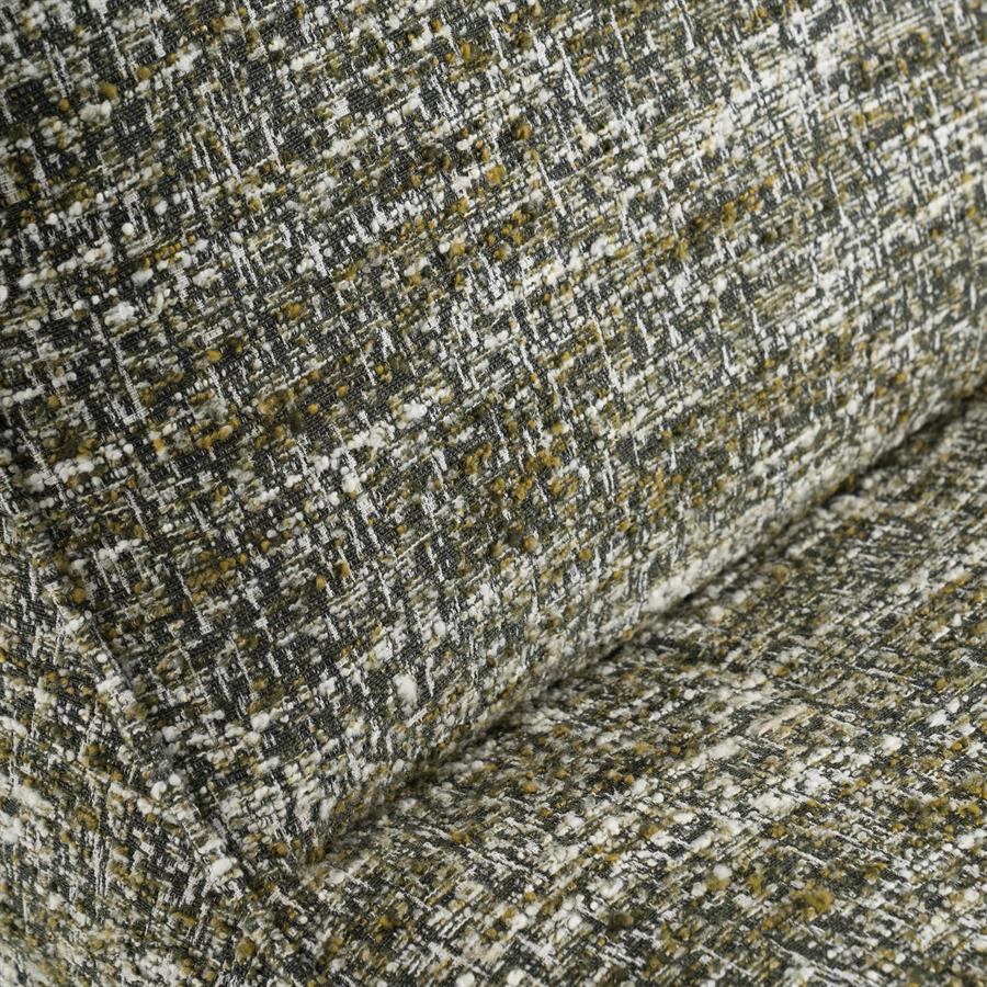 Fauteuil draaibaar Loys Eleonora zonder armleuning - Groene Barkley stof