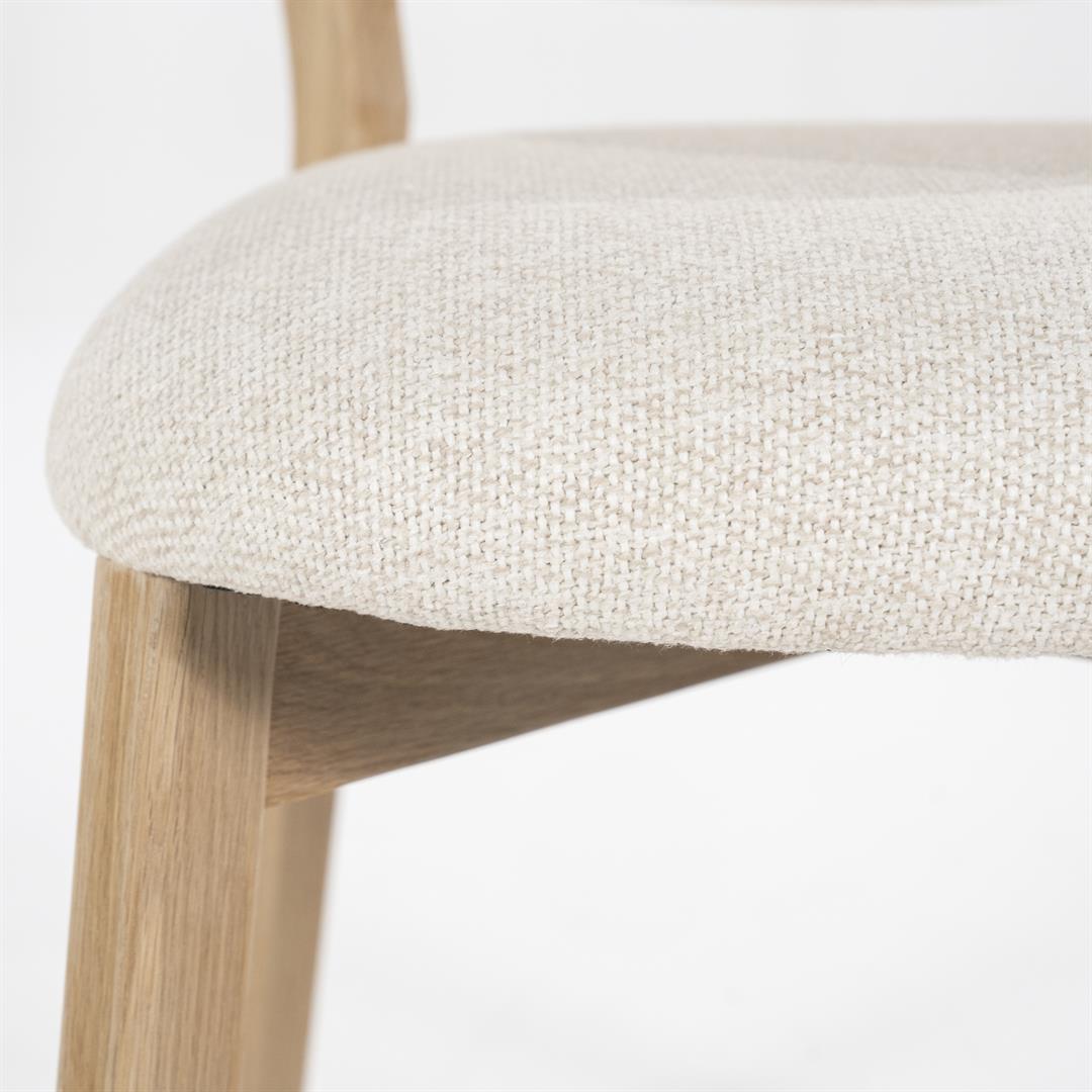 Eleonora eetkamerstoel Mikky naturel - beige Moon