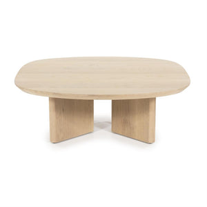 Salontafel Stef Eleonora small 80x80 cm - Naturel eikenhout