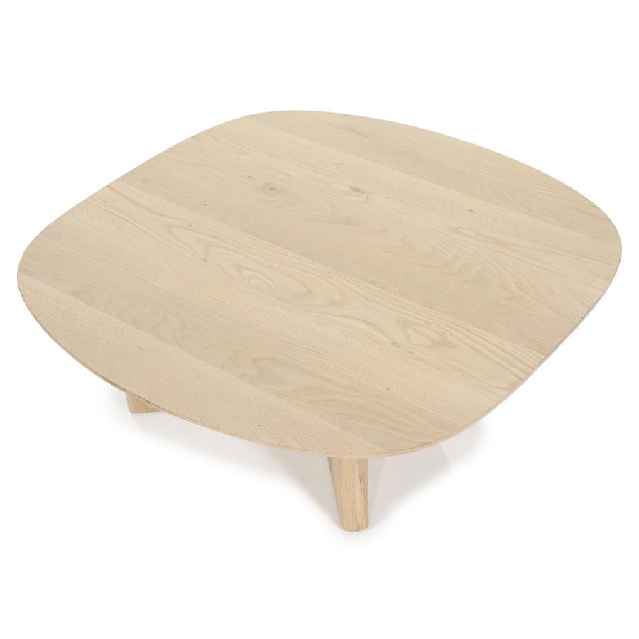 Salontafel Stef Eleonora small 80x80 cm - Naturel eikenhout