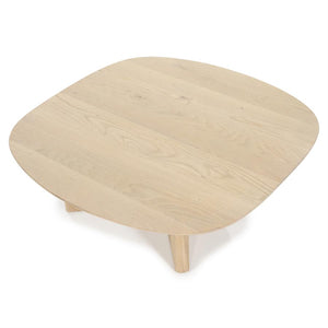 Salontafel Stef Eleonora small 80x80 cm - Naturel eikenhout
