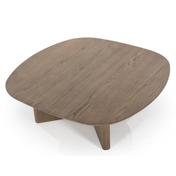 Salontafel Stef Eleonora small 80x80 cm - Bruin eikenhout