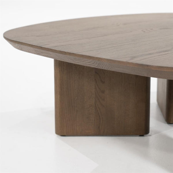 Salontafel Stef Eleonora small 80x80 cm - Bruin eikenhout
