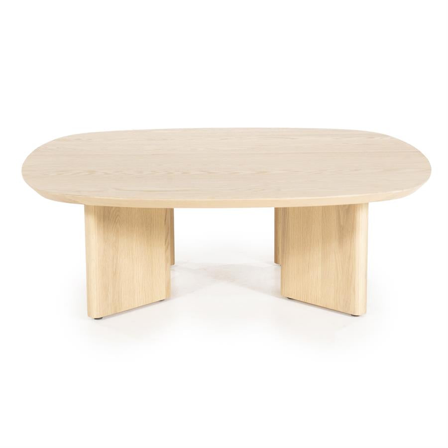 Salontafel Stef Eleonora medium 100x100 cm - Naturel eikenhout