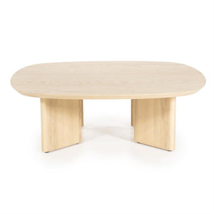 Salontafel Stef Eleonora medium 100x100 cm - Naturel eikenhout