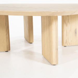 Salontafel Stef Eleonora medium 100x100 cm - Naturel eikenhout
