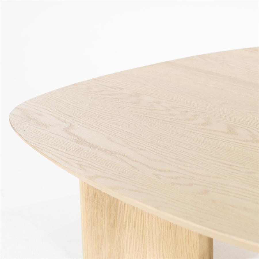 Salontafel Stef Eleonora medium 100x100 cm - Naturel eikenhout