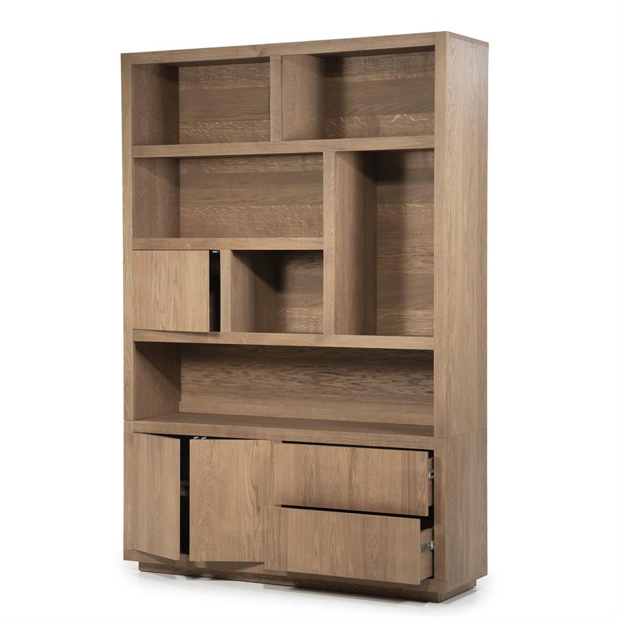 Kabinet/Wandkast Helsinki Eleonora  150x220 cm - Lichtbruin eiken