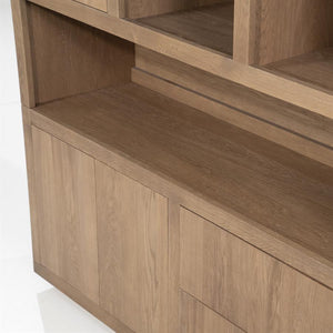 Kabinet/Wandkast Helsinki Eleonora  150x220 cm - Lichtbruin eiken