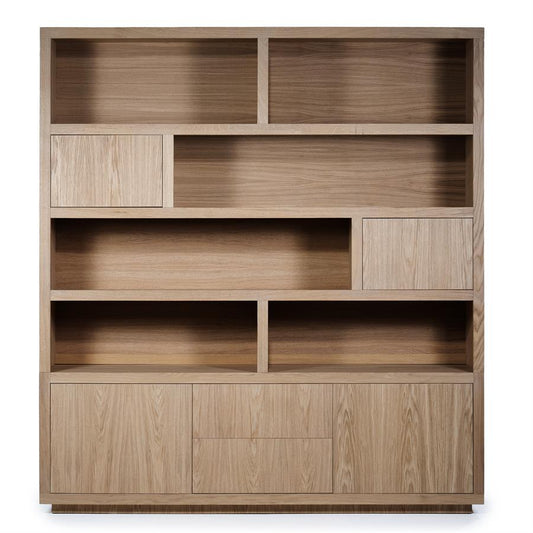 Kabinet/Wandkast Helsinki Eleonora  200x220 cm - Lichtbruin eiken