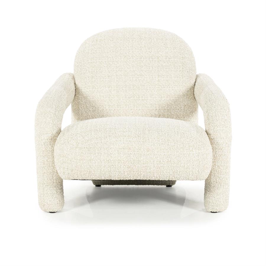 Fauteuil "Monica" Eleonora met arm - Beige stof Asti