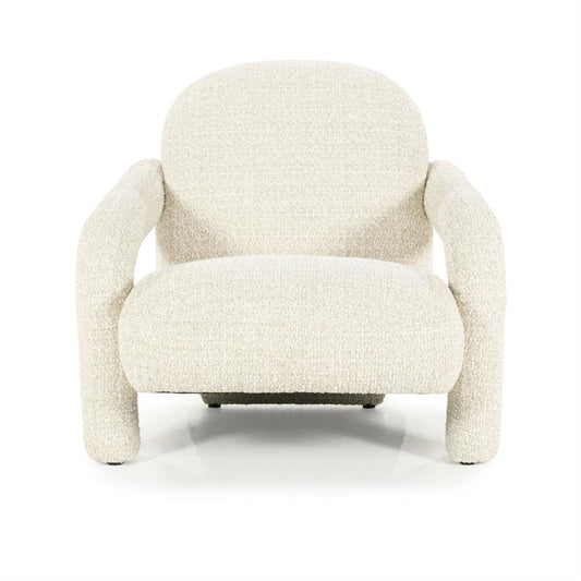 Fauteuil "Monica" Eleonora met arm - Beige stof Asti
