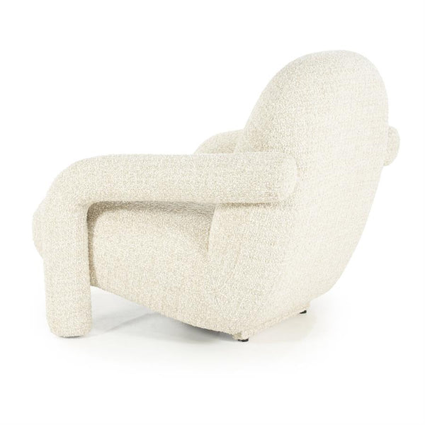 Fauteuil "Monica" Eleonora met arm - Beige stof Asti