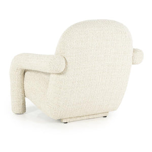 Fauteuil "Monica" Eleonora met arm - Beige stof Asti