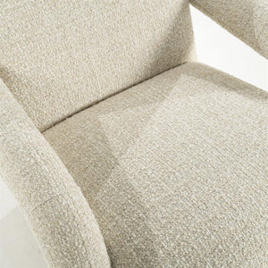 Fauteuil "Monica" Eleonora met arm - Beige stof Asti