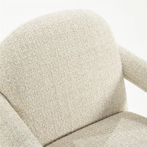 Fauteuil "Monica" Eleonora met arm - Beige stof Asti
