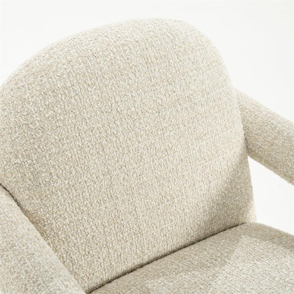 Fauteuil "Monica" Eleonora met arm - Beige stof Asti