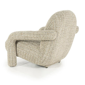 Fauteuil "Monica" Eleonora met arm - Taupe stof Asti