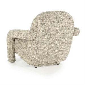 Fauteuil "Monica" Eleonora met arm - Taupe stof Asti