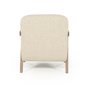 Fauteuil "Francis" Eleonora met arm - Beige stof flou