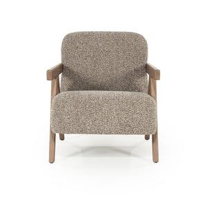 Fauteuil "Francis" Eleonora met arm - Taupe stof flou