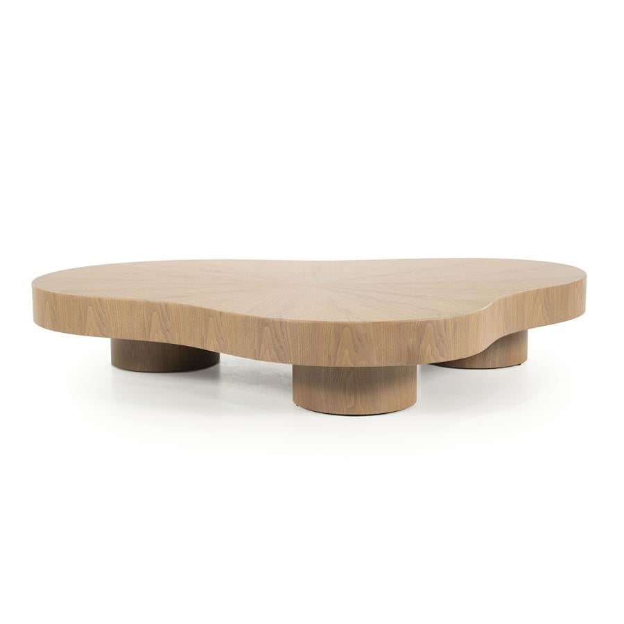 Salontafel Bobbie Eleonora organische vorm 150x110 cm - Lichtbruin