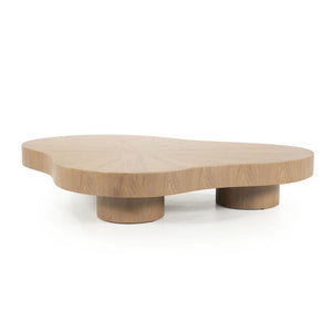 Salontafel Bobbie Eleonora organische vorm 150x110 cm - Lichtbruin