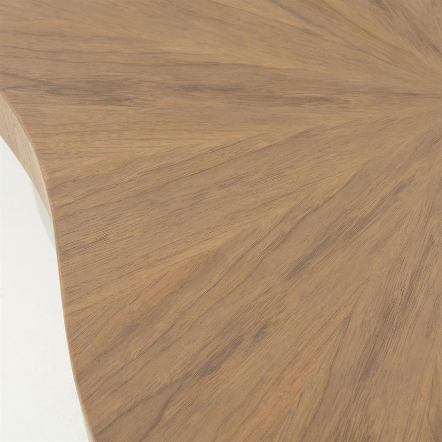 Salontafel Bobbie Eleonora organische vorm 150x110 cm - Lichtbruin