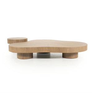 Salontafel Bobbie Eleonora organische vorm 150x110 cm - Lichtbruin