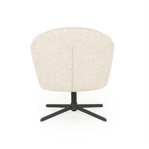 Fauteuil draaibaar "Connor" Eleonora met arm - Beige Donna