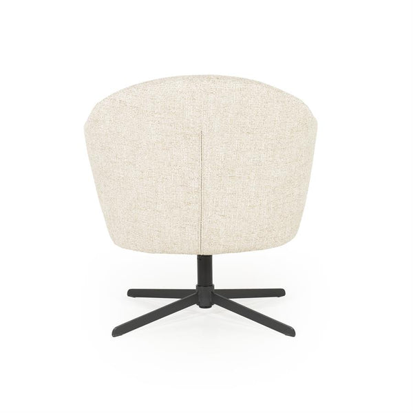 Fauteuil draaibaar "Connor" Eleonora met arm - Beige Donna