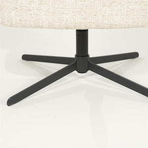 Fauteuil draaibaar "Connor" Eleonora met arm - Beige Donna