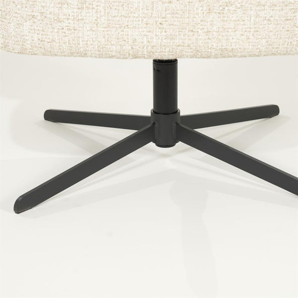 Fauteuil draaibaar "Connor" Eleonora met arm - Beige Donna