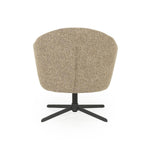 Fauteuil draaibaar "Connor" Eleonora met arm - Bruin Donna