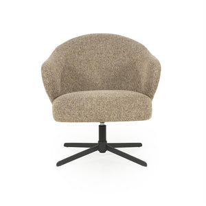 Fauteuil draaibaar "Connor" Eleonora met arm - Bruin Donna
