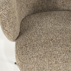 Fauteuil draaibaar "Connor" Eleonora met arm - Bruin Donna