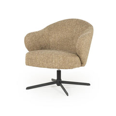 Fauteuil draaibaar "Connor" Eleonora met arm - Mosterd Donna