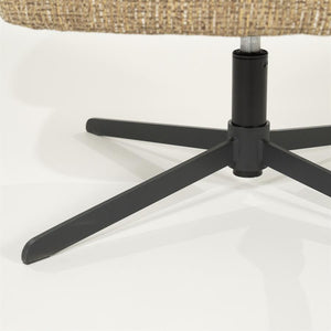 Fauteuil draaibaar "Connor" Eleonora met arm - Mosterd Donna