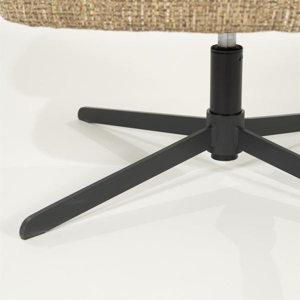 Fauteuil draaibaar "Connor" Eleonora met arm - Mosterd Donna